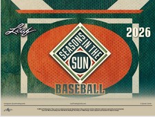 2026 Leaf Seasons In The Sun Baseball Hobby Box 8/7 Ship Date In Hands