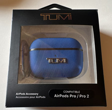 TUMI Blue Fitted Case/Skin for Apple AirPods Pro/Pro 2 Drop Protection