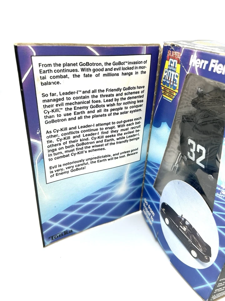 Herr Fiend 027 w/box Super Tonka GoBots Enemy Robot Sports Car Black 32 64 - Image 4 of 4