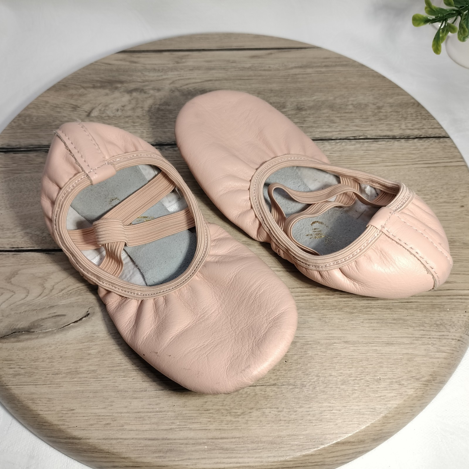 SAOLA Scarpe pantofole da ballo ballerino in pelle Stella rosa bambina 11M suola spaccata