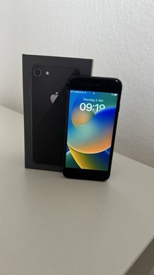 Apple iPhone 8 Schwarz 256GB ohne Simlock No icloud Touch id