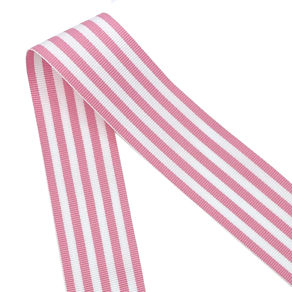 Pink Grosgrain Decorative Ribbon Trim 20 Yards for Crafts Gifts and Decor - Image 2 of 4