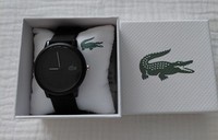 Lacoste Men's Black Silicone Strap Watch