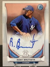 2014 Bowman Chrome - Prospect Autographs - #BCAP-RB - Rony Bautista - NY Yankees
