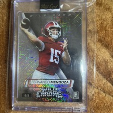 2026 Wild Card Wild Chrome RC Fernando Mendoza /8 Platinum 🔥