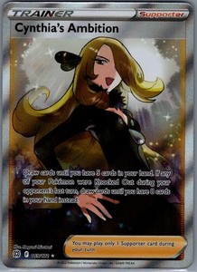 Cynthia's Ambition 169/172 Full Art Ultra Rare Brilliant Stars