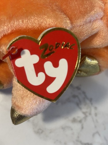 NEW Ty Beanie Babies Collection The Pig Chinese Zodiac Plushy Very Soft - Picture 6 of 7