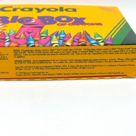 Vintage Crayola Crayons Sega Pico Promo 96 Big Box Open Box Unused 1994 Made USA