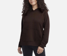 Danskin Women's XL Melange Hoodie Espresso Heather