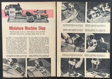 Unimat DB200 1957 test report American Edelstaal Mini Metal Lathe