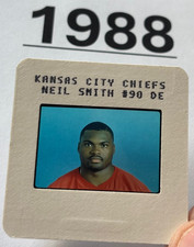 NEIL SMITH 1988 NFL Transparency TV MEDIA SLIDE KANSAS CITY CHIEFS PRE-ROOKIE