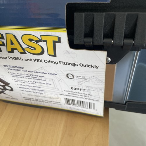 Apolloxpress Pressfast Copper Press an PEX Crimping Tool 69PFT - Picture 8 of 11