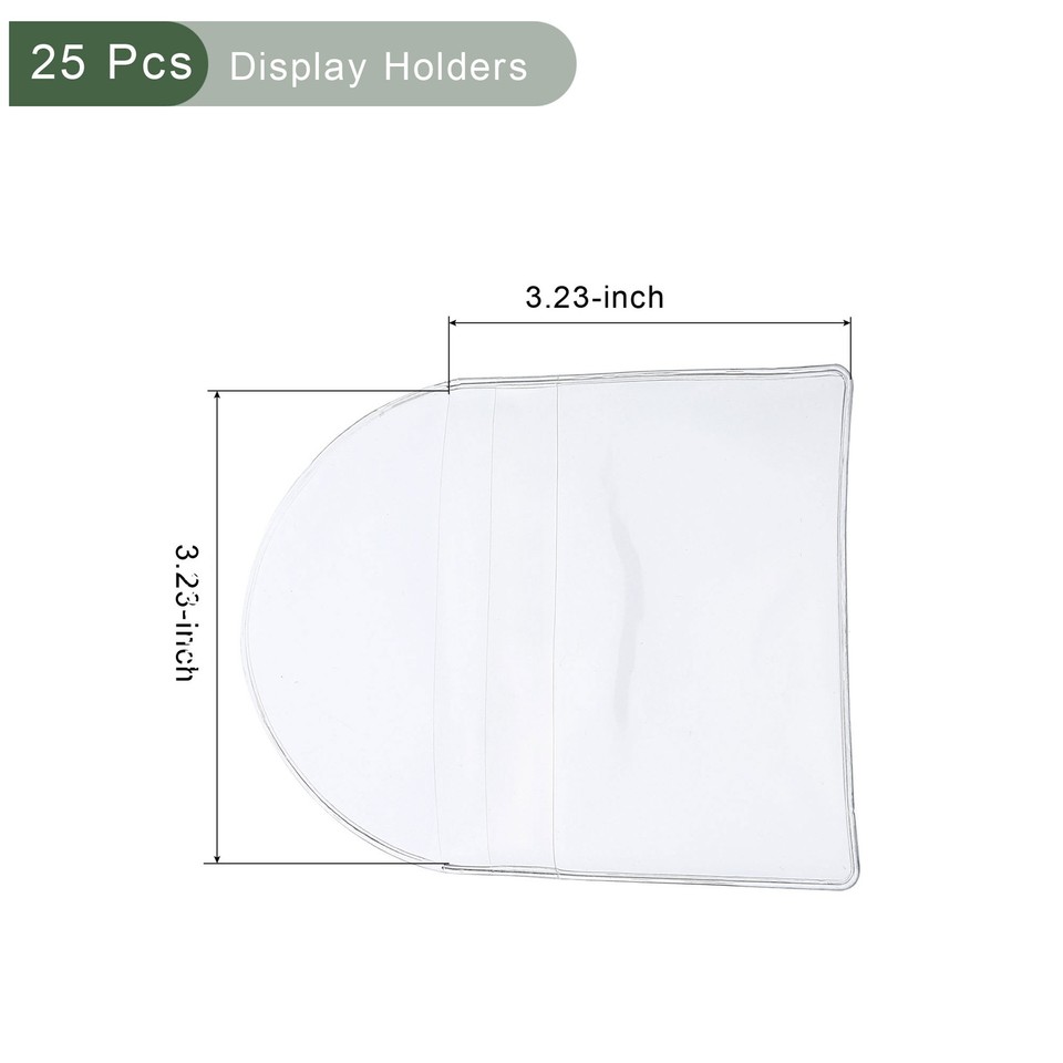 25Pcs Coin Sleeves 2.1 X 2.1 Inches Clear Coin Protectors Single Pocket Small Pouches For Coin Storage Individual Plastic Coin Holders For Coin Currency Bills Collectors