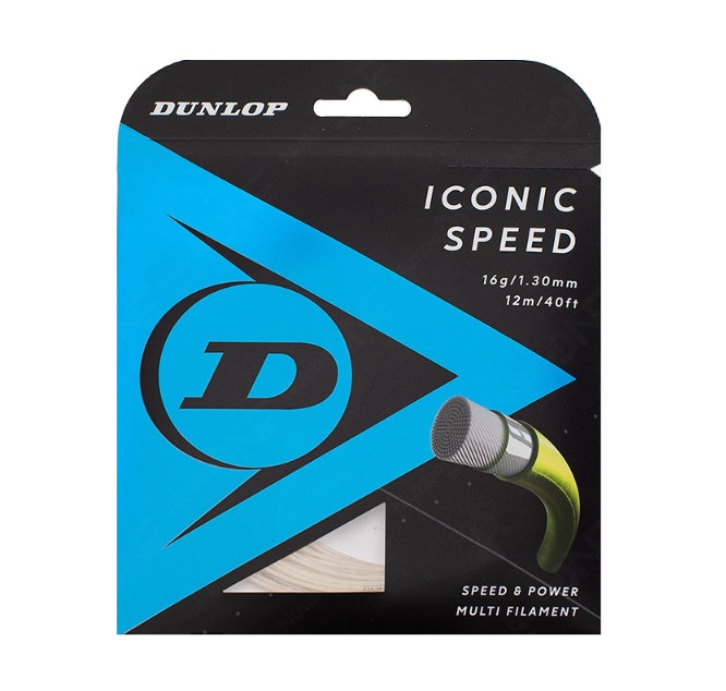Dunlop Iconic Speed 125mm130mm 12m Tennis Racquet Racket Poly String Natural 4990₽