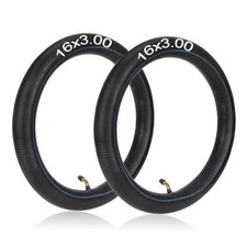 16x3.0 Inner Tube with Bent Valve 45 for Ebike Mopeds Unicycles 2 Pack