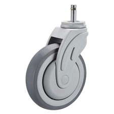 GRAINGER APPROVED P17S-RP050K-SG1-001 Stem Caster,5"dia,Polyolefin,220lb 19YX03
