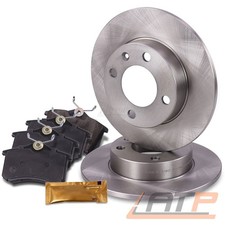 BREMSSCHEIBEN VOLL Ø232 + BREMSBELÄGE HINTEN FÜR SEAT AROSA IBIZA VW LUPO POLO