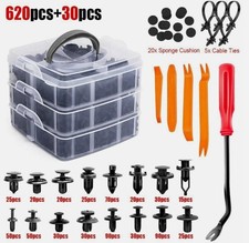 650Tlg Auto Stoßstangen Befestigung Klips Teile Befestigung Clips Kit Set KFZ DE