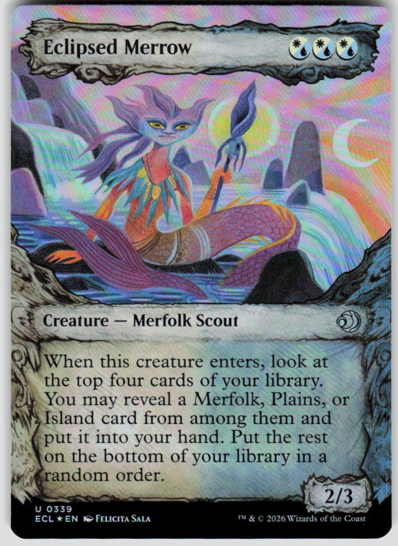 Eclipsed Merrow Showcase Foil 339 Lorwyn Eclipsed Magic the Gathering MTG