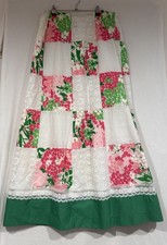 VTG Tumbleweeds Skirt Maxi Prairie Boho Lace Patchwork Pink Eyelet