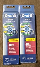 Oral-B Floss Action Replacement Brush Heads 8 Pieces - White/Blue