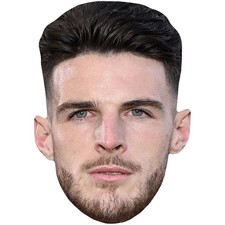 Declan Rice Serious Celebrity Mask, Flat Card Face, Fancy Dress Mask