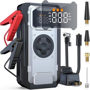 5000A Démarreur de saut de voiture avec Air Booster de batterie de compresseur 12V Banque d'électricité