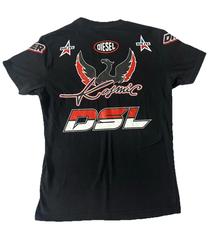Camiseta De Colección Diesel X Alpinestars Para Hombres M Negra Rally Motocross Carreras Y2K Punk Foto 2 de 4