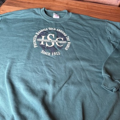 Vintage Green Barrels Sweatshirt ISC Independent Stave Company Men s L Pullover