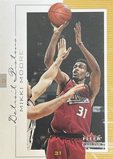2000-01 Fleer Genuine MIKKI MOORE Detroit Pistons 