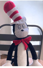 Cat in the Hat Dr. Seuss Official Movie TALKING Plush 24" Works Great Clean 