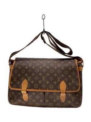 LOUIS VUITTON Shoulder Bag Giveciere GM Monogram Canvas BRW PVC Used