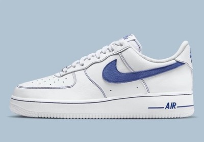 Nike Air Force 1 Low White Deep Royal Blue Sneakers HQ2037-100