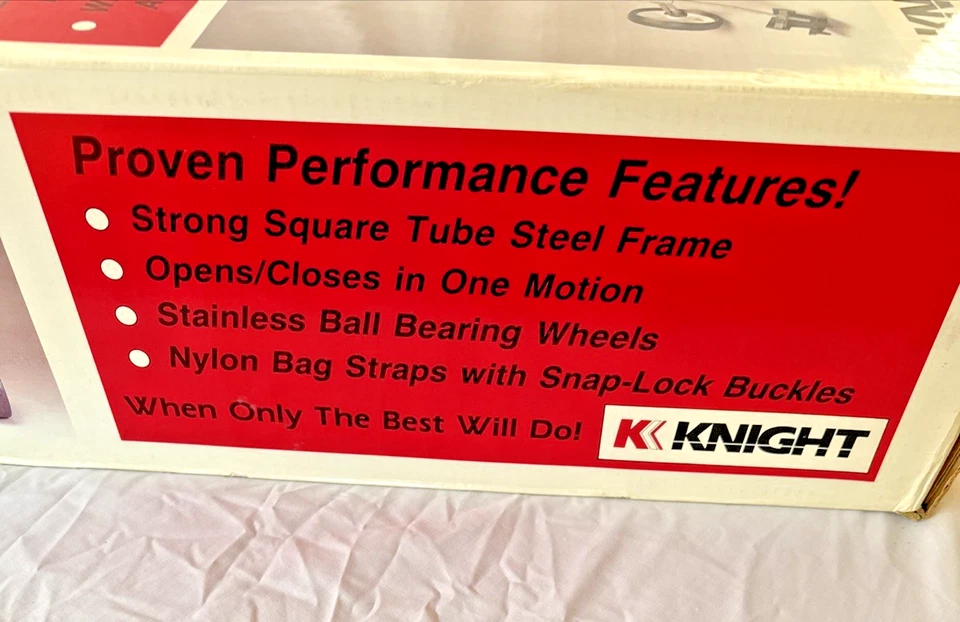 NEW Knight Connexion Xplus Aluminum Golf Pull Cart NIB Vintage - Image 3 of 4