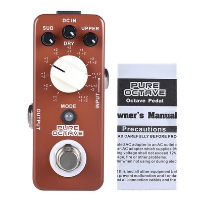 MOOER PURE OCTAVE Mini Octave Guitar Effect Pedal 11 Octave Modes True MKKO