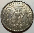 1892 P Morgan Silver Dollar Choice AU Details, Beautiful Toning, Rim Damage — photo 2