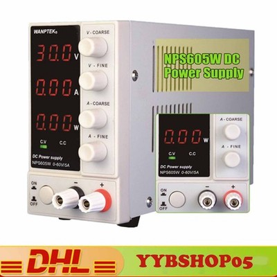 NPS605W Labornetzgerät Labornetzteil DC Trafo Regelbar Power Supply 0-60V 0-5A