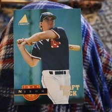 1994 Pinnacle Rookie Trot Nixon #270 Boston Red Sox Draft Pick Baseball Card. rookie card picture