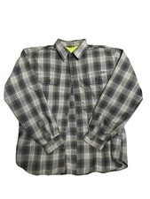 Eddie Bauer Travex Button Up Shirt Plaid Long Sleeve Mens Size XL