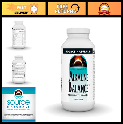 Alkaline Balance Supplement for pH Support - 240 Tablets, Healthy pH Levels