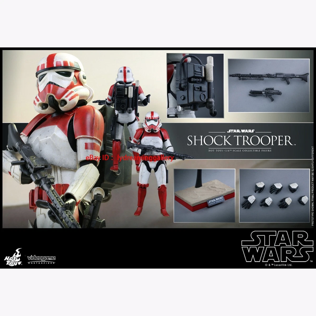 Hot Toys Shock Trooper Star Wars TV, Movie & Video Games Action