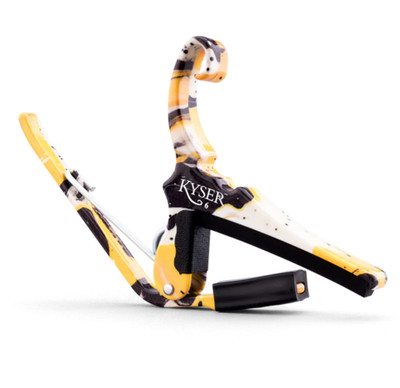 Kyser KG6GWTA Schnellwechsel Gitarren Capo für 6-Saiter, Gopherwood Tiger