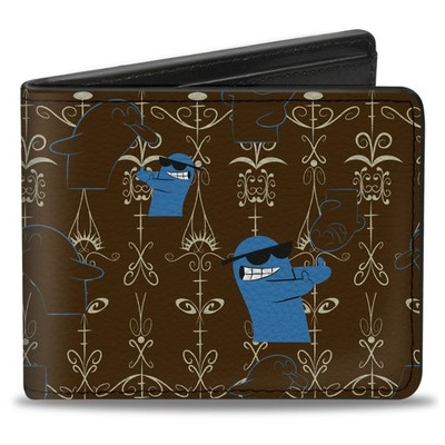Bi-Fold Wallet Foster's Home for Imaginary Friends Bloo Poses Black/ (US IMPORT)