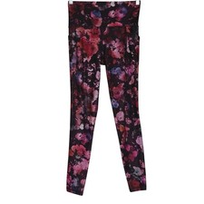 Athleta Womens Salutation Stash Pocket II Printed Tight Sz Small Dap Bloom Multi