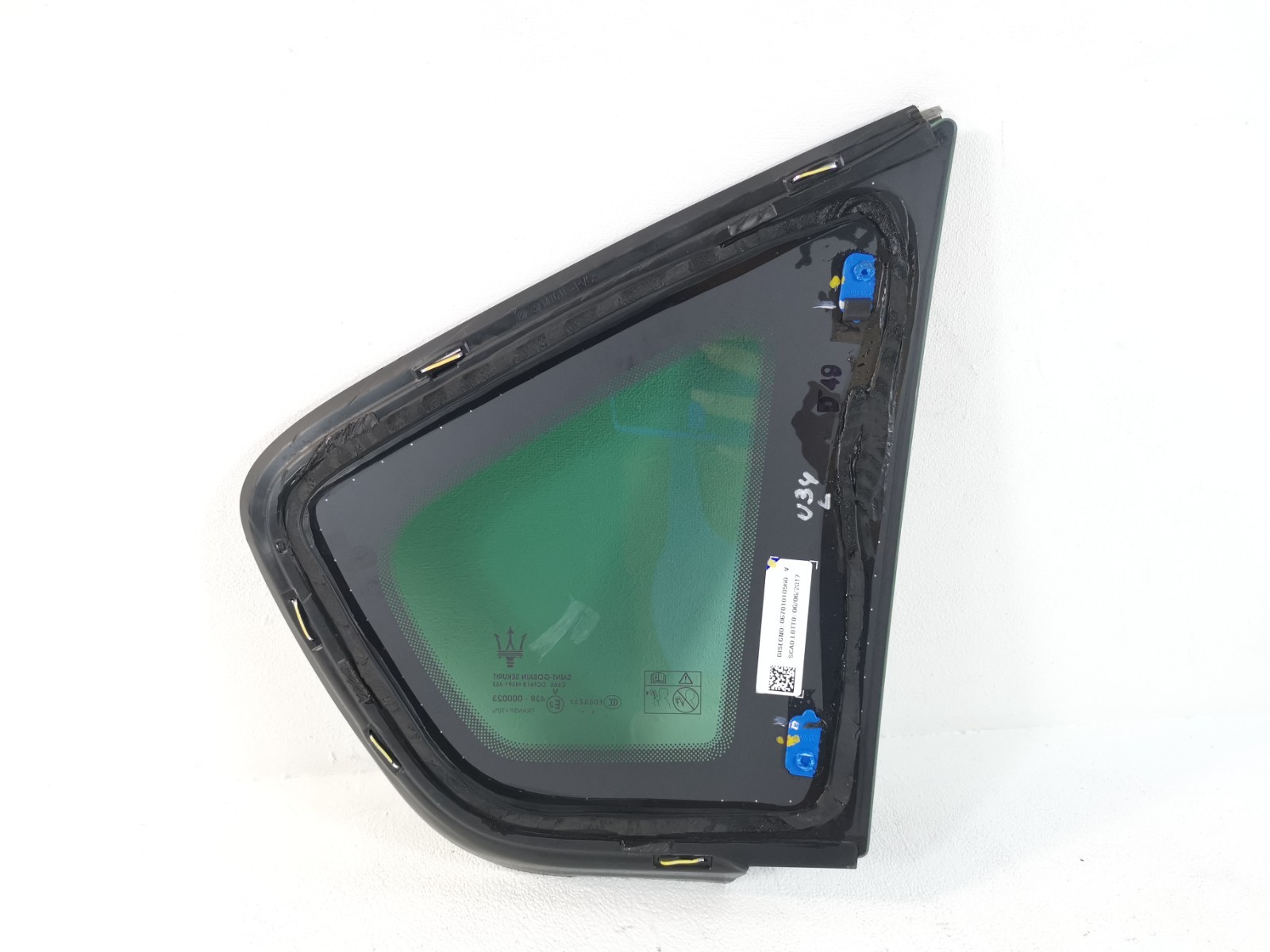 Maserati Levante 3.0 L AWD 2017 Rear Left Side Quarter Glass Window 670101056