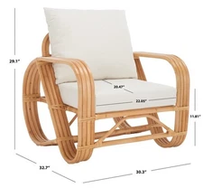 Safavieh BEIA ACCENT CHAIR W/ CUSHION, Reduced Price 2172771548 ACH6521A