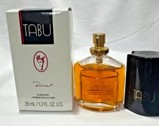 Dana Tabu Cologne Spray 35ml 1.2 oz Vintage Original Formula Rare w/ Box