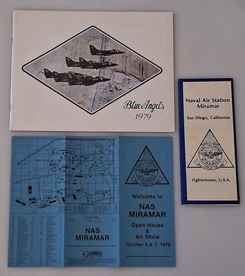 Blue Angels 1979 Year Book + Naval Air Station Miramar Map A-4 Era CMDR Newman