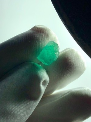 4.35Carat Top Quality Rough Most Rare Green Hauyne Facet Grade Quality From @Afg