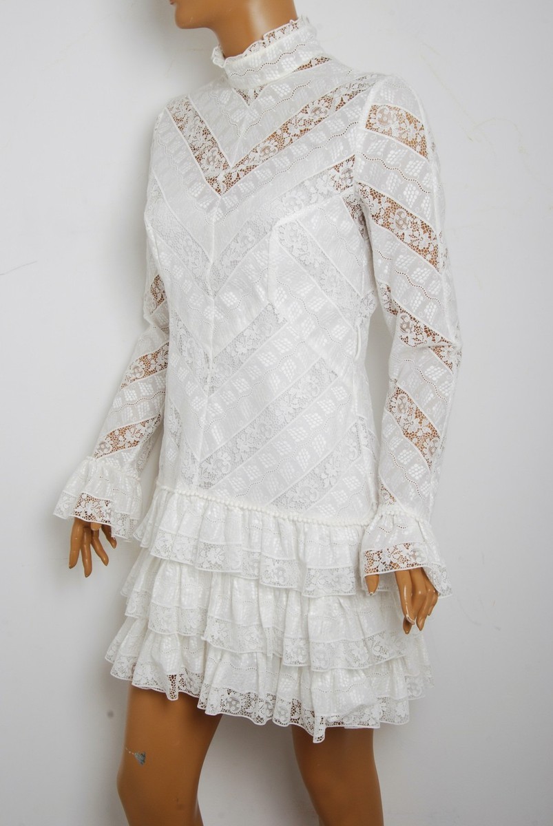 Lace frill back ribbon dress ホワイト Lace frill back ribbon dress ホワイト Lace frill back ribbon